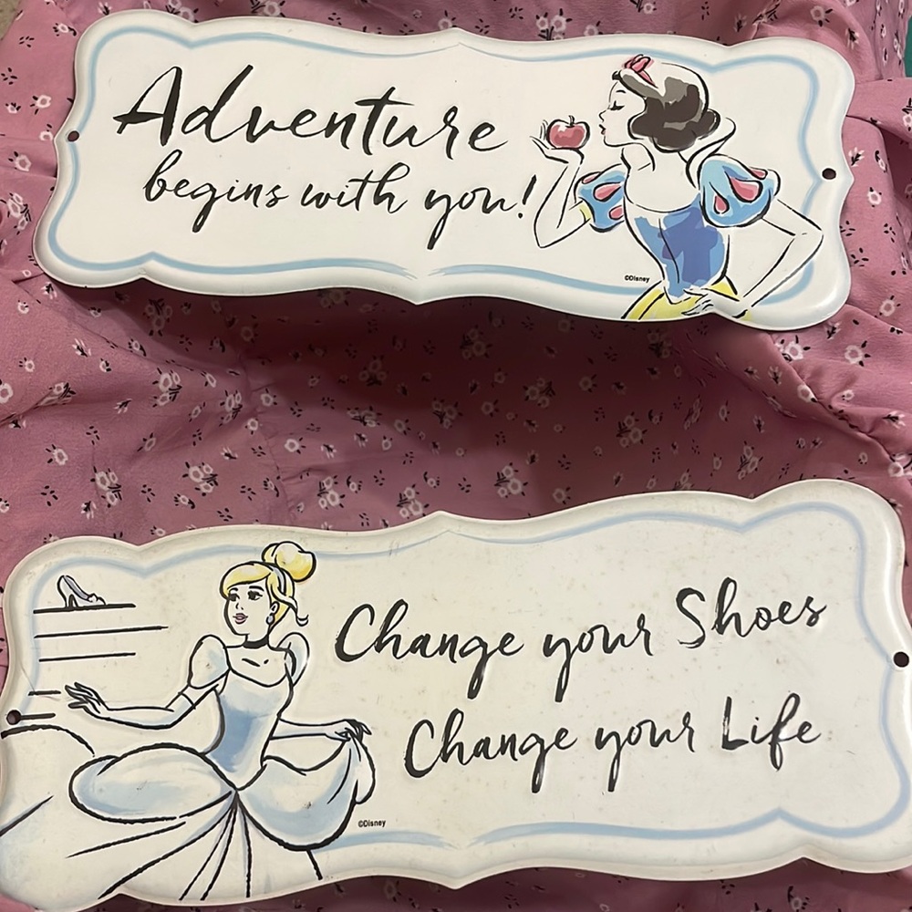 Disney Princess Decor Signs